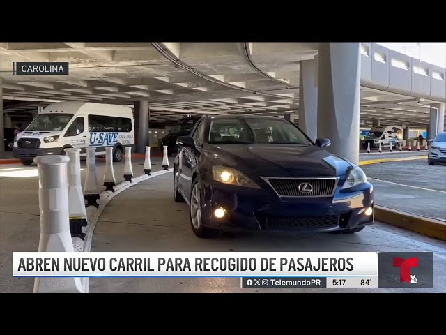 ⁣Abren carriles para el recogido de pasajeros en el LMM