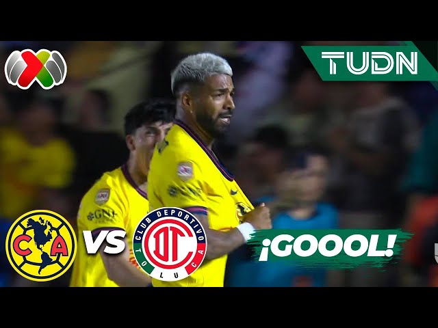 ⁣¡GRAN GOL! Aguirre marca de cabeza | América 1-0 Toluca | Liga Mx -AP2024 - 4tos de Final - IDA|TUDN