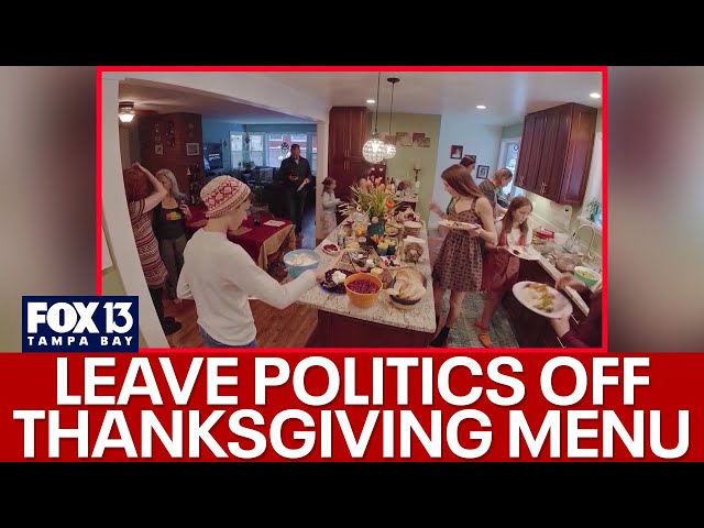 ⁣Why politics should be left off the Thanksgiving menu in 2024