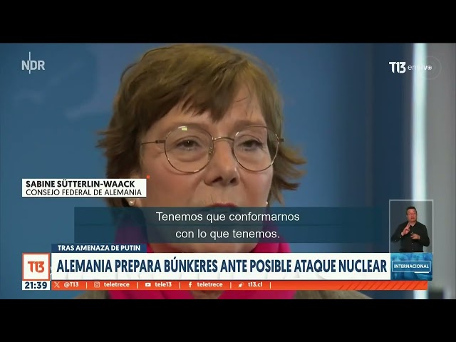 ⁣Posible ataque nuclear: Alemania prepara búnkeres tras amenaza de Putin