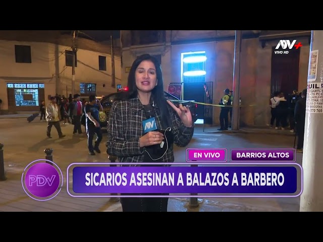 ⁣Sicarios asesinan a balazos a barbero en su local de Barrios Altos