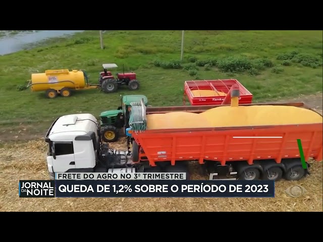 ⁣Frete rodoviário do agronegócio registra queda