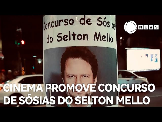 ⁣Cinema do RJ promove concurso de sósias de ator Selton Mello