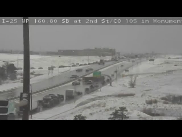 ⁣1 dead after being hit by vehicle while exchanging information on I-25