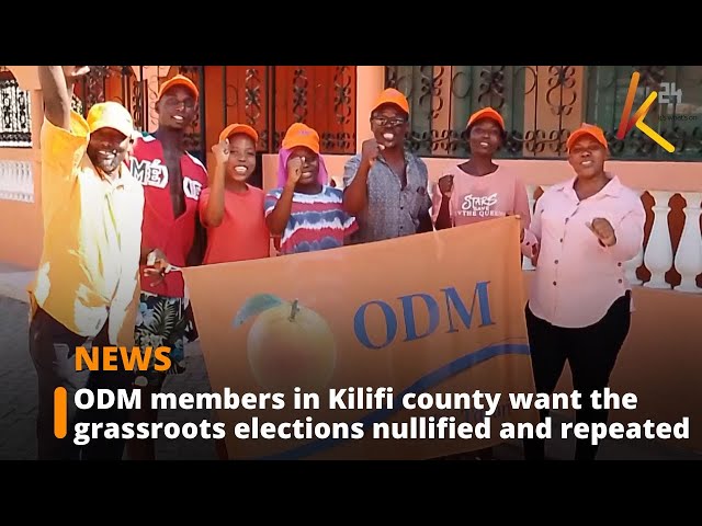 ⁣ODM members in Kilifi county want the grassroots elections nullified and repeated