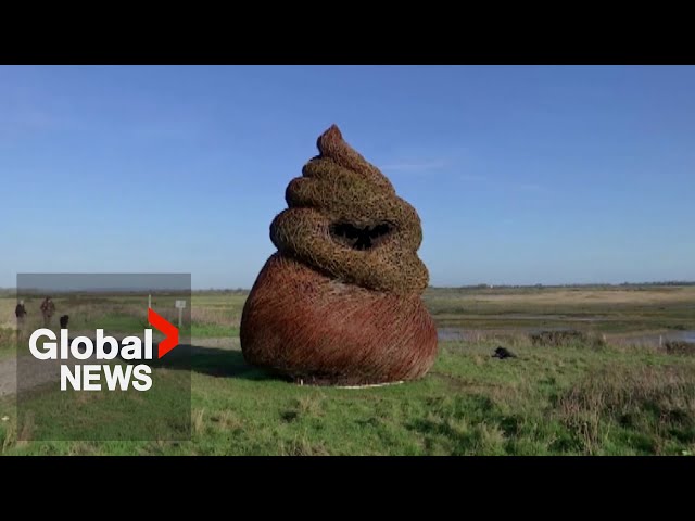 ⁣Critics take dump on new UK sculpture's resemblance to poop emoji