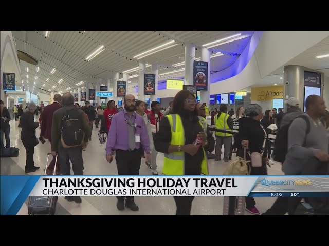 ⁣Charlotte airport prepares for record holiday travel