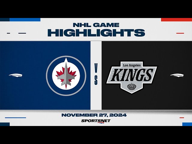 ⁣NHL Highlights | Jets vs. Kings - November 27, 2024