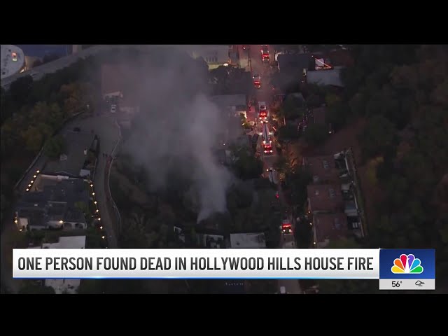 ⁣Man found dead in Hollywood Hills house fire