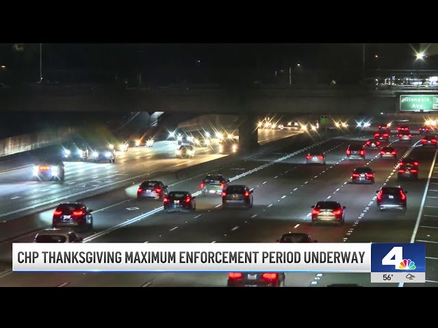 ⁣CHP Thanksgiving maximum enforcement period underway