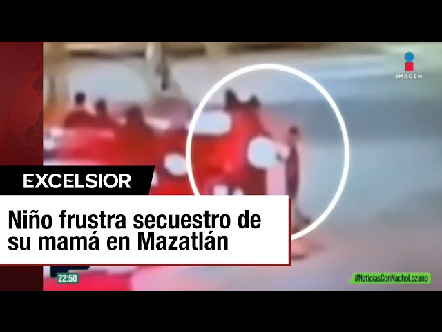 ⁣Niño enfrenta a criminales durante un intento de secuestro en Mazatlán