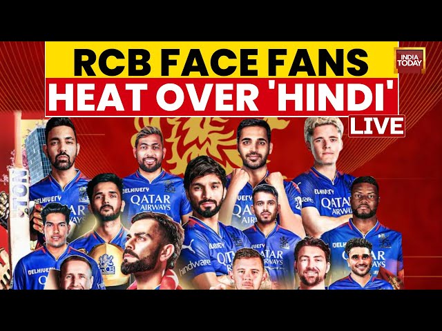 ⁣Pro-kannada Speakers Hit Out Against RCB | LIVE | RCB Fans Accuse Of Language Imposition