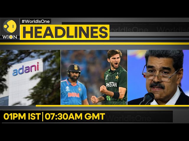 ⁣Adani Groups Shares Rise | Bomb Threats Target Trump Nominees | WION Headines