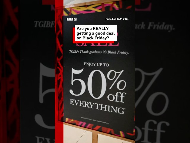 ⁣Are you really getting a good deal on Black Friday? #BlackFriday #BBCNews