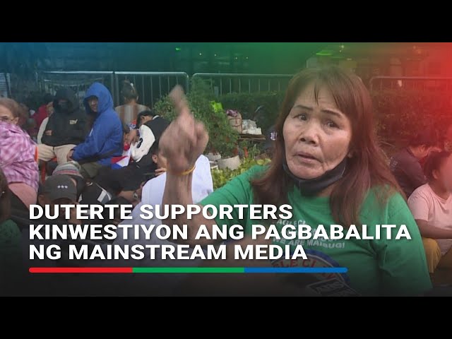 ⁣Duterte supporters kinwestiyon ang pagbabalita ng mainstream media | ABS-CBN News