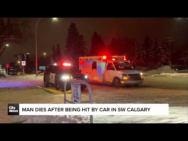 ⁣Man dies after being struck by car in SW Calgary