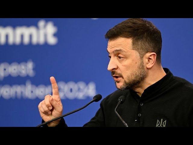 ⁣Ukrainian President Zelenskyy urges increased pressure on Russia