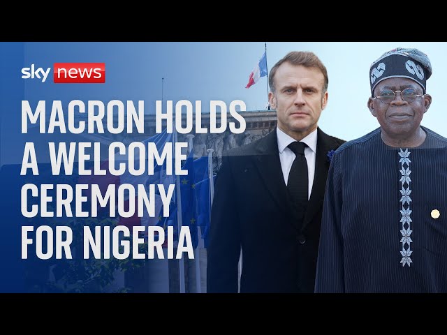 ⁣Watch live: French President Emmanuel Macron holds a welcome ceremony for Nigeria's President