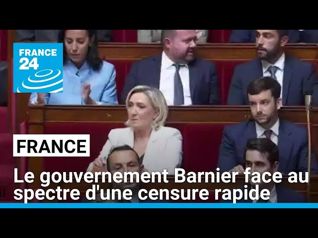 ⁣Le gouvernement Barnier face au spectre d'une censure rapide • FRANCE 24