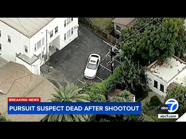 ⁣Man dies a day after chase, shootout with LAPD in West Adams