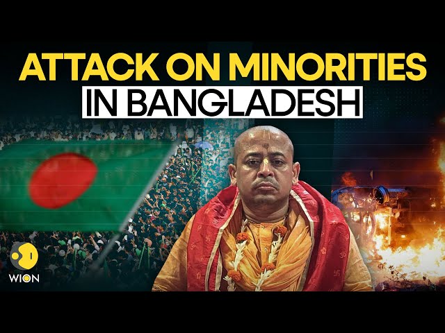 ⁣Bangladesh Violence LIVE: Will Bangladesh Ban ISKCON? |  Chinmoy Krishna Das Brahmachari Detained