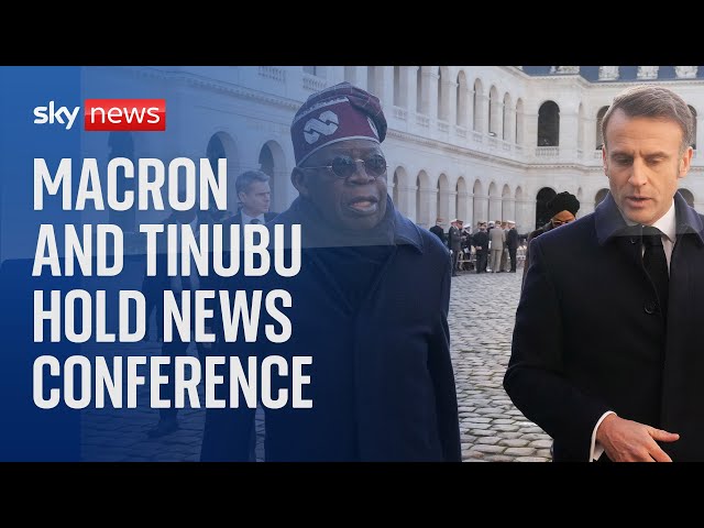 ⁣Watch live: French President Macron and Nigerian President Tinubu hold a joint news conference