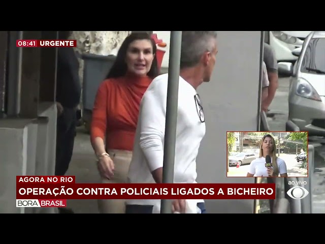 ⁣Operação contra policiais ligados ao bicheiro Rogério de Andrade no RJ