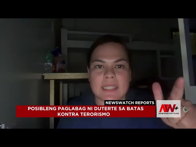 ⁣Posibleng paglabag ni Duterte sa batas kontra terorismo | NewsWatch Reports