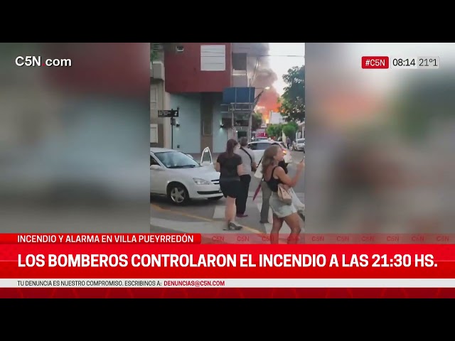 ⁣INCENDIO en una FÁBRICA de PERFUMES en VILLA PUEYRREDÓN