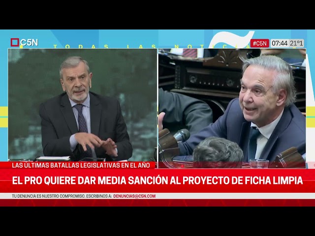 ⁣DIPUTADOS DEBATIRÁ el PROYECTO de FICHA LIMPIA: las ÚLTIMAS BATALLAS LEGISLATIVAS en el AÑO