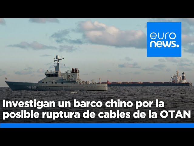 ⁣Suecia investiga un barco chino tras romperse los cables que comunican cuatro países de la OTAN