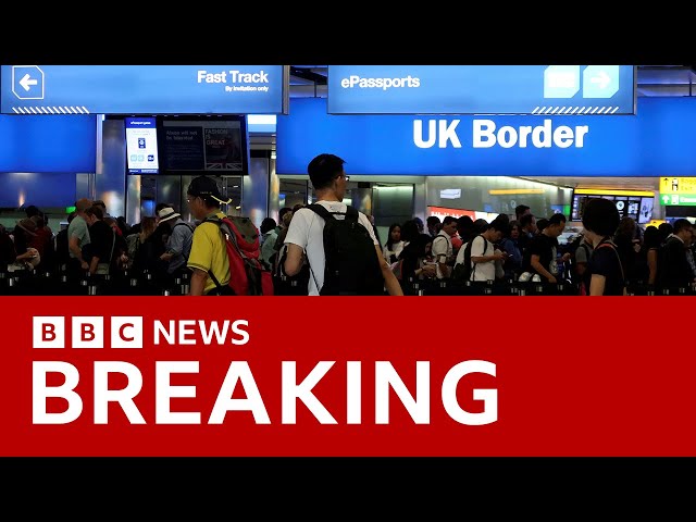 ⁣Net migration into the UK has fallen, official figures show | BBC News