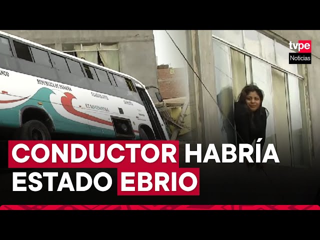 ⁣Chorrillos: bus pierde el control, choca contra vivienda y alarma a los vecinos