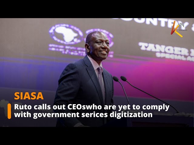 ⁣Ruto calls out CEOs who are yet to comply with government services digitization