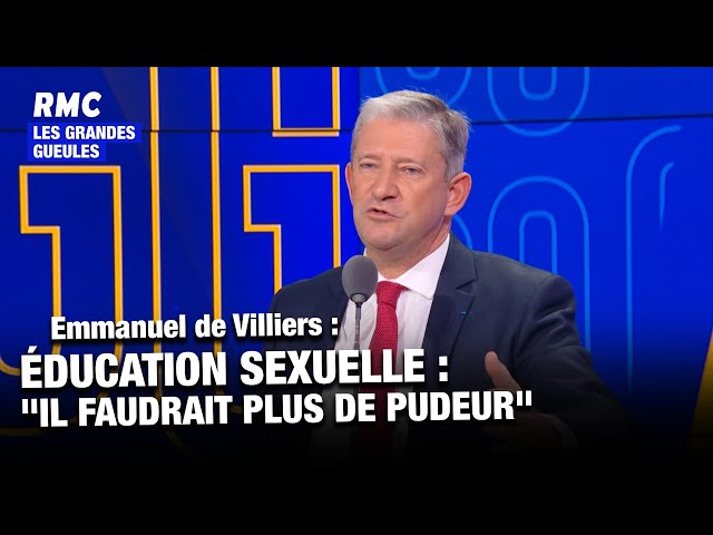 ⁣Éducation sexuelle à l'école: Un scandale pour Emmanuel de Villiers