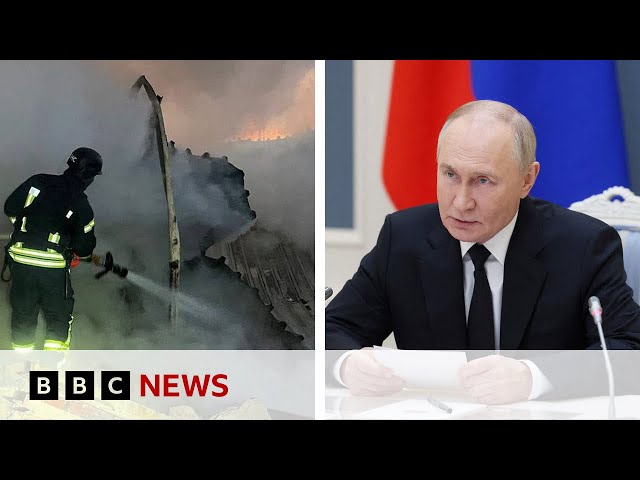 ⁣Russia says latest strike on Ukraine was 'response' to use of UK and US weapons | BBC News