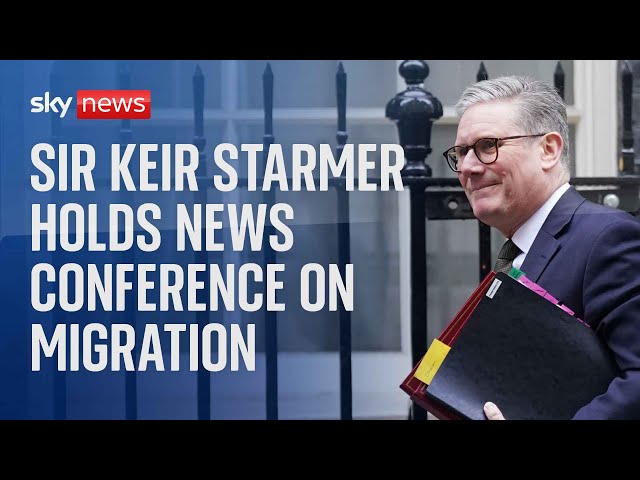 ⁣Watch live: PM news conference on the latest net migration figures