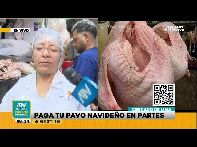 ⁣Cercado de Lima: Comerciantes dan facilidades para pagar el pavo en cómodas cuotas