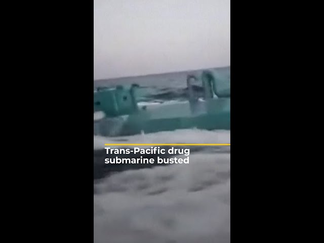 ⁣Trans-Pacific drug running submarine intercepted | AJ #shorts