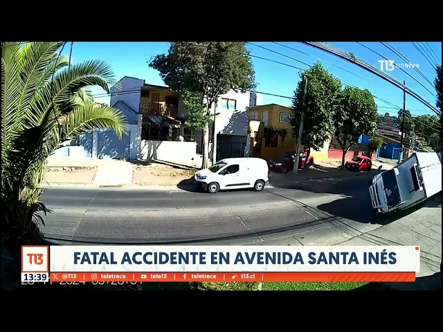 ⁣Fatal accidente en Avenida Santa Inés, Viña del Mar