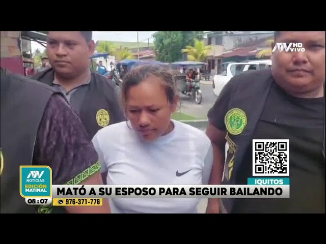 ⁣Iquitos: Mujer asesinó a su esposo por rehusarse a seguir celebrando