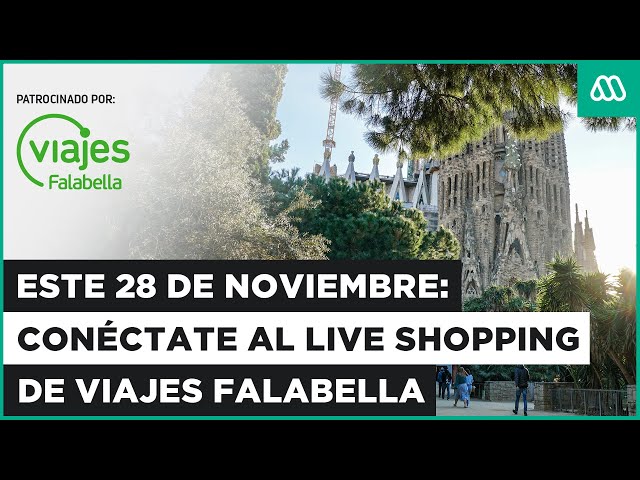 ⁣EN VIVO | Este 28 de noviembre: Conéctate al Live Shopping de Viajes Falabella