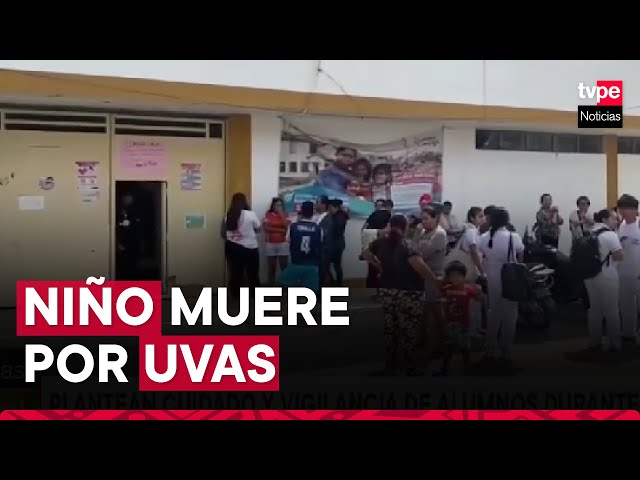 ⁣Tragedia en Chiclayo: niño de 9 años muere al atragantarse con uvas durante su recreo