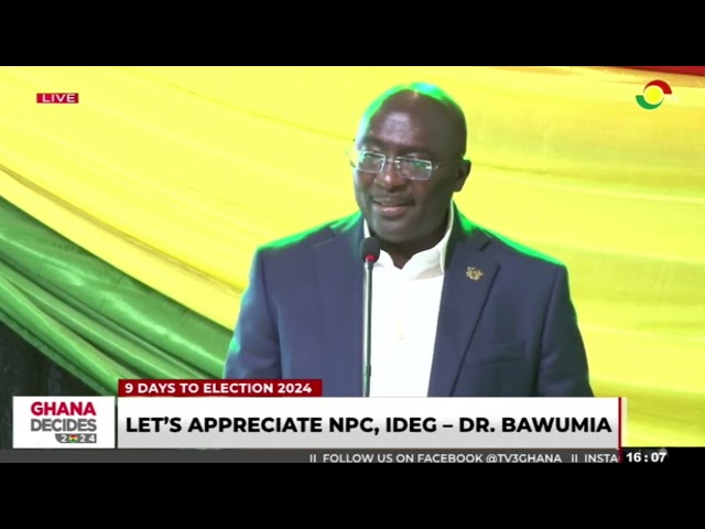 ⁣#Election2024: Dr. Bawumia Declares ‘Ghana Will Win and Peace Will Reign’