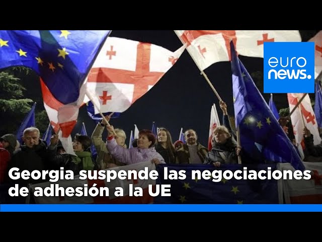 ⁣Georgia suspende las negociaciones de adhesión a la UE hasta finales de 2028