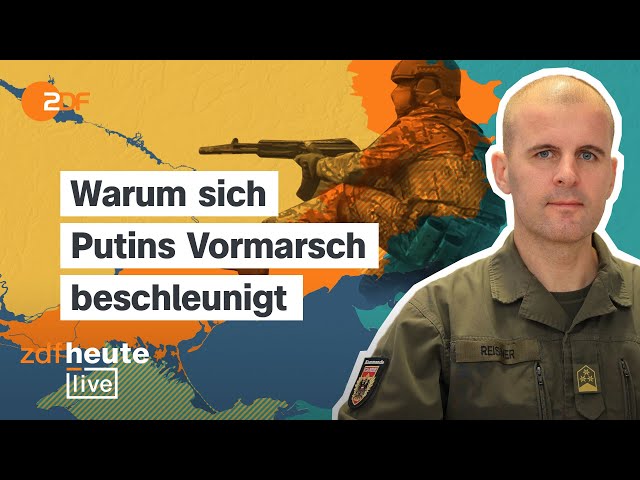 ⁣Russische Vorstöße, massive Luftangriffe, neue Oreschnik-Drohung | Oberst Reisner bei ZDFheute live