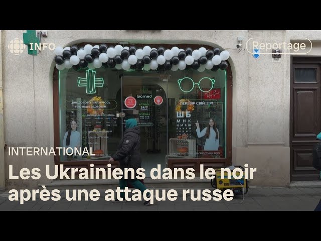 ⁣Les infrastructures énergétiques ukrainiennes attaquées par les Russes