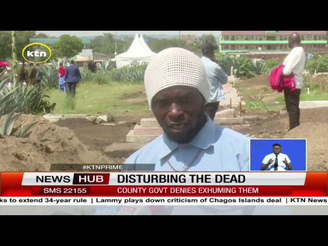 ⁣Exhumed human bones found in Nakuru South Cemetery