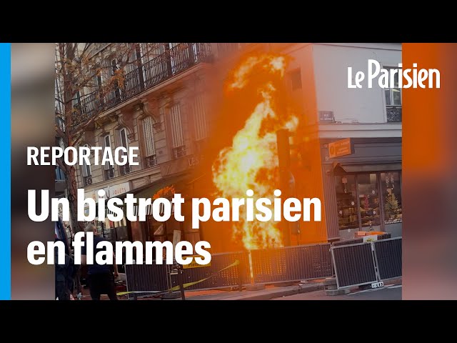 ⁣Paris : un restaurant en feu après une fuite de gaz dans le quartier de Montparnasse