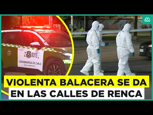 ⁣Un lesionado tras balacera en Renca: Vehículo recibió al menos 12 disparos